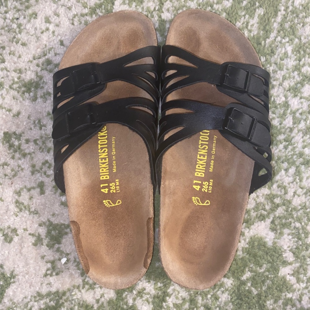 Birkenstock Black Granada- like new! Size 41/10